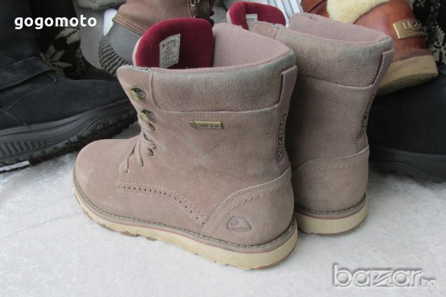 Водоустойчиви GORE-TEX туристически обувки, 39- 40,VIKING original, унисекс боти,фин естествен велур, снимка 11 - Дамски боти - 20838487