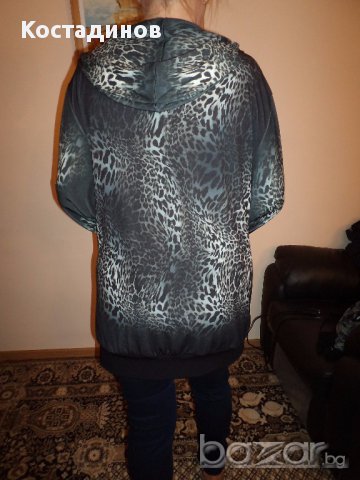  Луксозно яке - тип блузон, с качулка. ЗА ЦЕНИТЕЛИ!  Виж ципа!, снимка 3 - Якета - 17137119