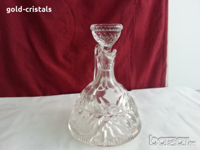 антикварна  кристална гарафа , снимка 13 - Антикварни и старинни предмети - 20721214