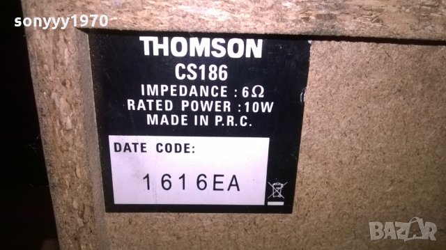 thomson cs186-тонколони-2бр-25х17х15см-внос швеицария, снимка 10 - Тонколони - 23592549