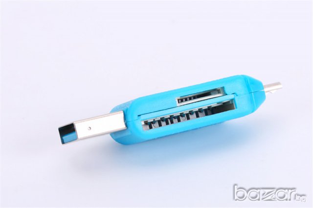 Универсален четец за SD и Micro SD карти памет(USB и micro usb портове, снимка 4 - RAM памет - 15650936