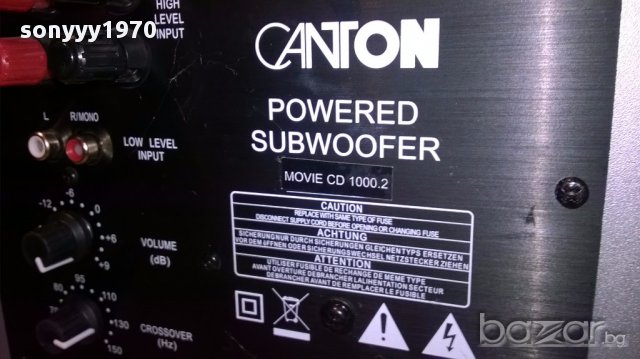 поръчан-canton powered subwoofer-43/32/23см-внос швеицария, снимка 8 - Ресийвъри, усилватели, смесителни пултове - 15997346