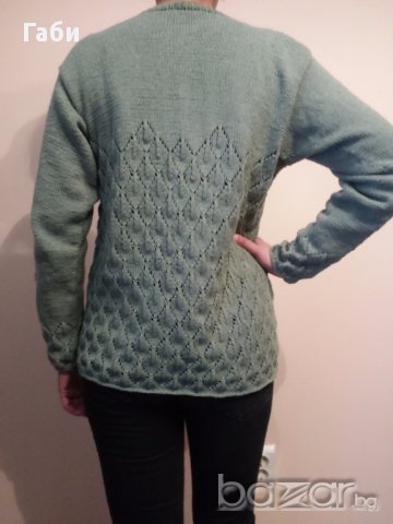 Ръчно плетена памучна жилетка, снимка 6 - Жилетки - 17810707