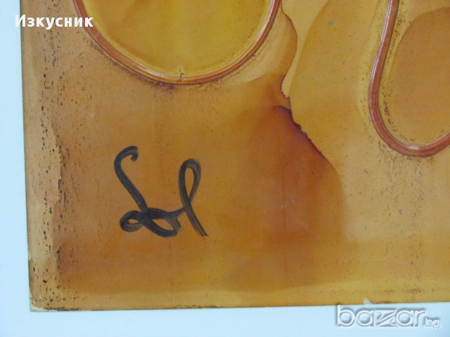 Картина - акварел, релеф, лак, снимка 3 - Картини - 15460899