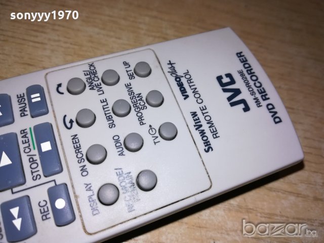 jvc dvd recorder remote control-внос швеицария, снимка 11 - Дистанционни - 21377921