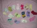 Тънки бебешки чорапки за 3-6-9 месеца