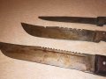три стари ножа-ретро колекция-37/34/30см, снимка 13