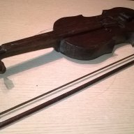 Цигулка 61/20/7см-лък 67см-за колекция/украса-внос швеицария, снимка 6 - Антикварни и старинни предмети - 15840382