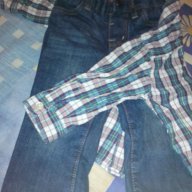 Лот дънки с риза, снимка 4 - Комплекти за бебе - 15849823
