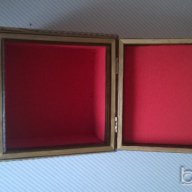 дървена кутия с апликации, снимка 2 - Антикварни и старинни предмети - 14131312