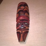 Африканска дървена маска-28х8см-внос швеицария, снимка 10 - Антикварни и старинни предмети - 17393806