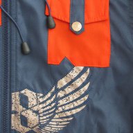Ефектно спортно пролетно яке в синьо и оранжево размер 12, ново, снимка 4 - Детски якета и елеци - 17659346
