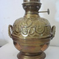 Стара лампа от месинг, снимка 6 - Антикварни и старинни предмети - 25412904