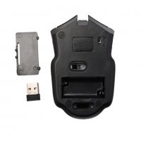 Безжична геймърска мишка FanTech, 2.4Ghz Wireless, USB приемник, 5+1 бутона, Черна, снимка 4 - Клавиатури и мишки - 25674537