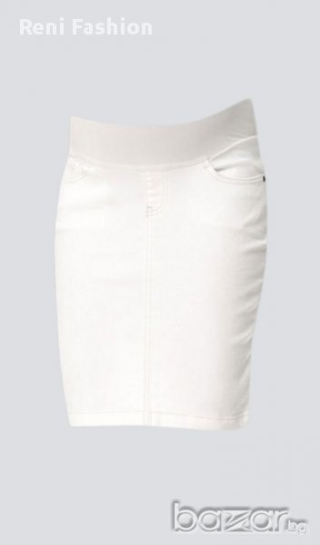 Пола за макси дами и бременни 067 бяла , снимка 1