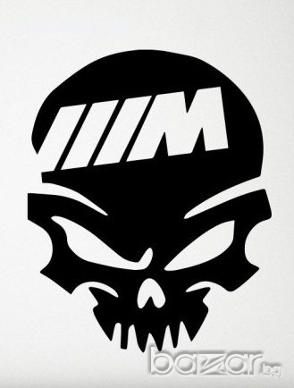 Код 24. Стикер Череп за Бмв / Skull, снимка 1