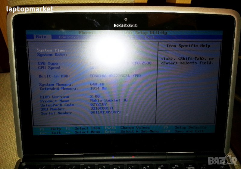 Nokia Booklet 3G на части, снимка 1