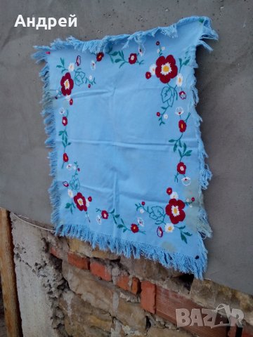 Стара бродирана покривка #8, снимка 6 - Антикварни и старинни предмети - 23789213