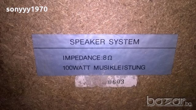 speaker system 2х100watt/8ohm-35x21x17см-внос швеицария, снимка 8 - Тонколони - 19781735