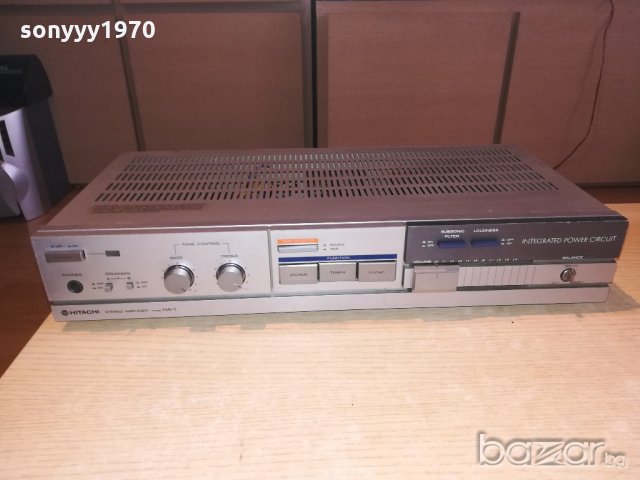 hitachi ha-1 amplifier-made in japan-внос франция, снимка 2 - Ресийвъри, усилватели, смесителни пултове - 20834647