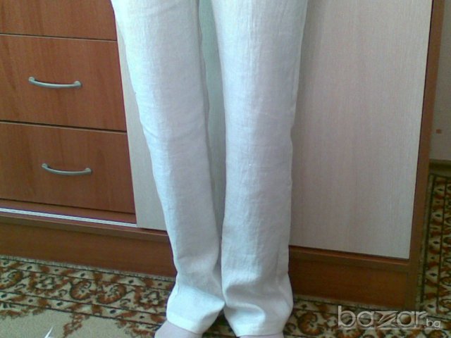 Дамски Ленен Панталон, снимка 2 - Панталони - 8123081