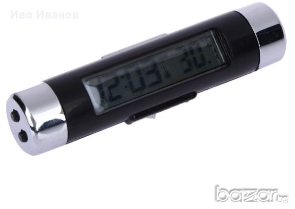 Дигитален часовник  термометър за автомобил, снимка 3 - Аксесоари и консумативи - 18691939