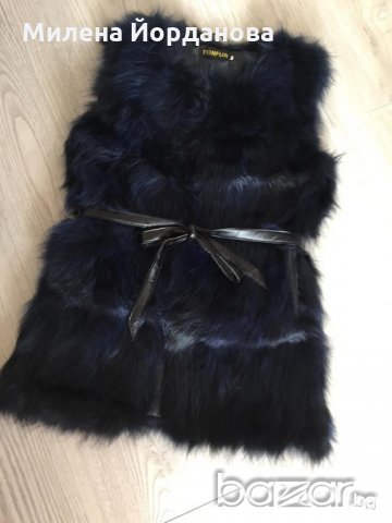 Дълъг елек от лисица, снимка 4 - Елеци - 20331394