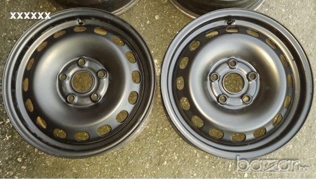 4бр. железни джанти 15" 5x112, 6j, Et-45, центр. 57.1мм, снимка 6 - Гуми и джанти - 12054460