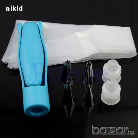 комплект писалка за украса и декорация пош и накрайници за украса и декор торта сладки , снимка 5 - Други - 10984858