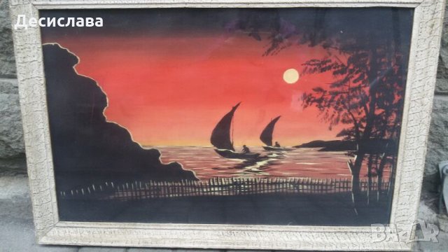 Ретро картина от преди 50 години , снимка 2 - Други ценни предмети - 24160921