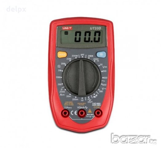 Мултицет със зумер UT-33D VAC/VDC | ADC | OHM, снимка 1
