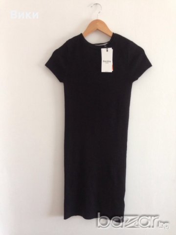 нова черна рокля bershka, снимка 4 - Рокли - 20839772