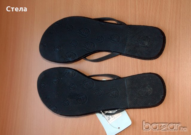 Нови дамски обувки/ летни чехли, с етикет, черни, снимка 2 - Чехли - 18584519