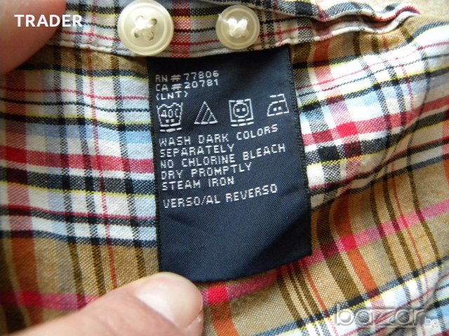 Мъжка спортна  риза TOMMY HILFIGER,  100% памук, снимка 4 - Ризи - 19699359