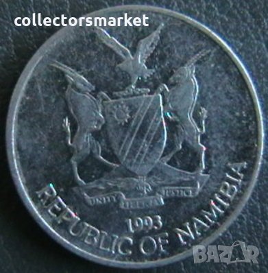 5 цента 1993, Намибия, снимка 2 - Нумизматика и бонистика - 25451957
