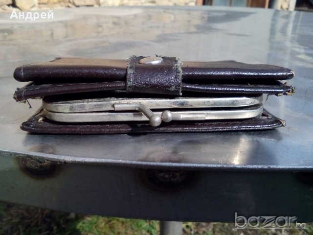 Кожено портмоне, снимка 4 - Антикварни и старинни предмети - 19212400