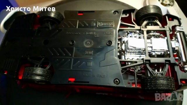 Метална количка Ferrari 348 race 1 :18 Bburago 1989 г., снимка 9 - Колекции - 24629196