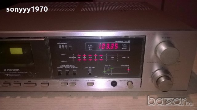 pioneer rx-30 cassette receiver-made in japan-внос франция, снимка 11 - Ресийвъри, усилватели, смесителни пултове - 19246218