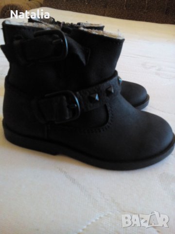 Черни ботички за малка дама-"Zara", снимка 4 - Детски обувки - 24934259