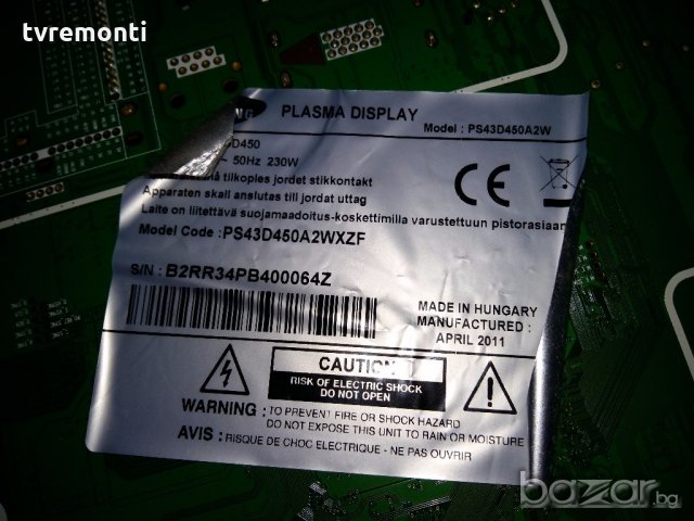 MAIN AV BOARD BN41-01632C BN94-04884A , снимка 4 - Части и Платки - 18538794