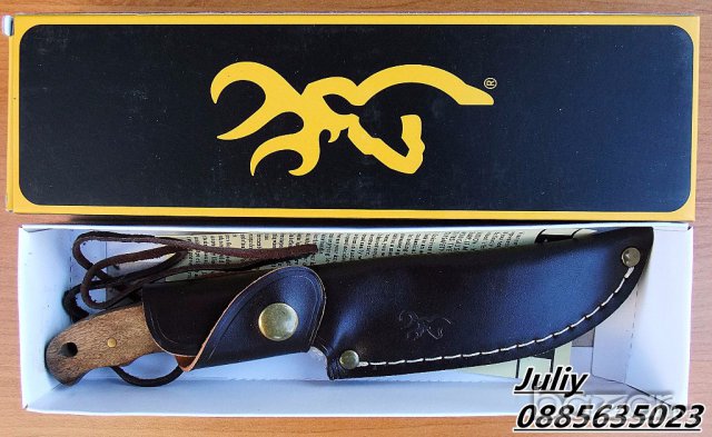 Ловен нож Browning / кожена кания /, снимка 7 - Ножове - 12690647
