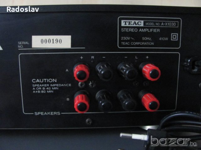 TEAC A-X 1030, снимка 14 - Ресийвъри, усилватели, смесителни пултове - 21395654