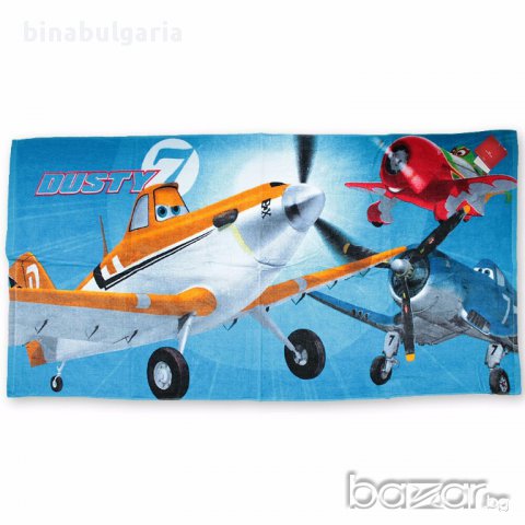 Детски хавлиени кърпи за плаж или за баня модел " Самолети " "Planes ", снимка 5 - За банята - 14614188