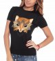 НОВО! ХИТОВА дамска тениска CRYSTAL FOX с дизайн! Създай модел с твоя снимка!, снимка 3