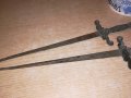 антики-31х7см-2бр ретро ножове-метал-внос швеицария, снимка 10