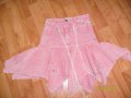 Детска розова джинсова пола, снимка 2