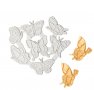 7 релефни контур пеперуди силиконов молд щампа печат форма за торта украса фондан, снимка 1 - Форми - 26071299