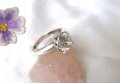 Старинен Сребърен Пръстен с Голям Първокачествен циркон, снимка 2