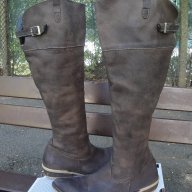 Маркови кафяви кожени дамски ботуши "Indigo Sport", естествена кожа, чизми, боти, зимни обувки, снимка 3 - Дамски ботуши - 15882482