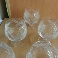 Сервиз кристални чаши, снимка 5 - Антикварни и старинни предмети - 25979144